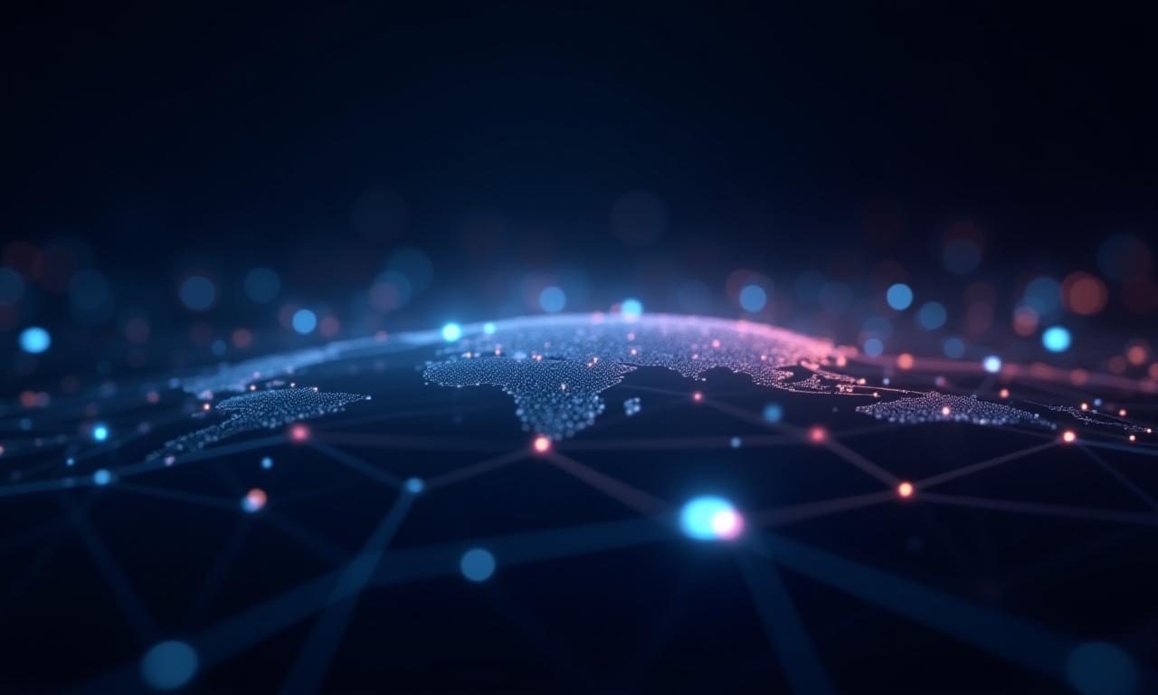 未来的なAI技術を示す抽象的なビジュアル