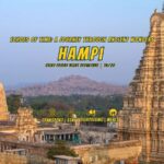 Hampi tour package details. Virupaksha temple in the backdrop.