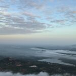 Panoramic view of the countryside from Shivagange summit